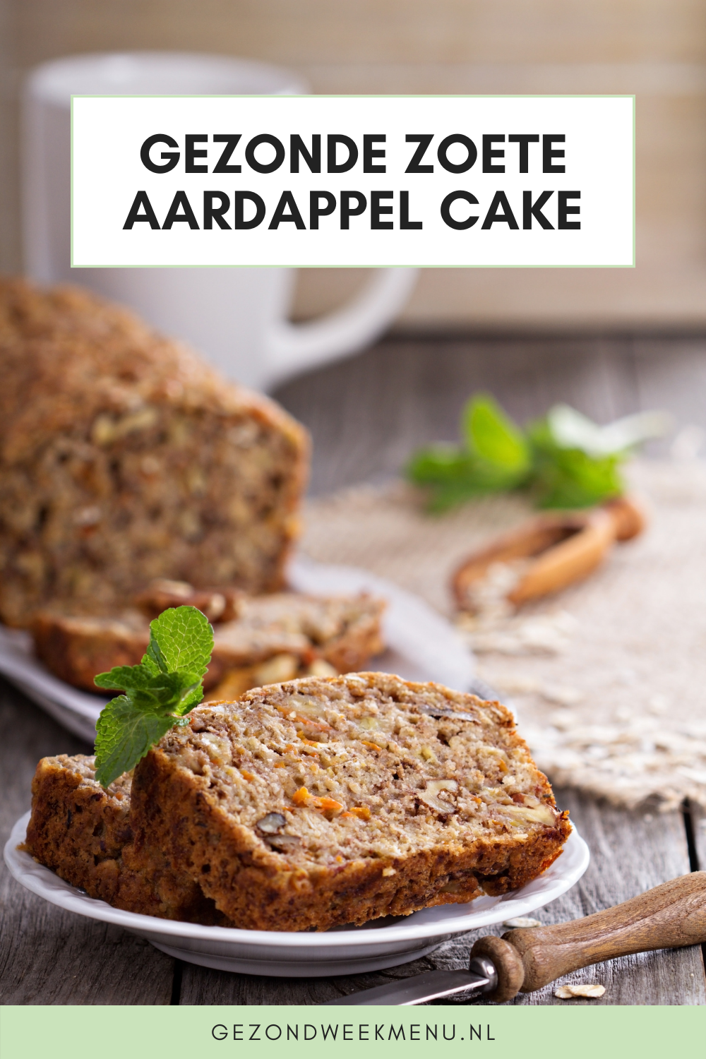 Gezonde Zoete Aardappel Cake Zonder Suiker