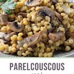 Zoek je een lekker parelcouscous recept? Dit gerecht met parelcouscous, ricotta, champignons en sjalotjes is makkelijk, snel en smakelijk! #parelcouscous #recept #avondeten