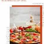 Heerlijk recept voor platbroodpizza met courgette. Deze zelfgemaakte platbrood pizza met lekker veel groente staat binnen 30 minuten op tafel! #pizza #recept