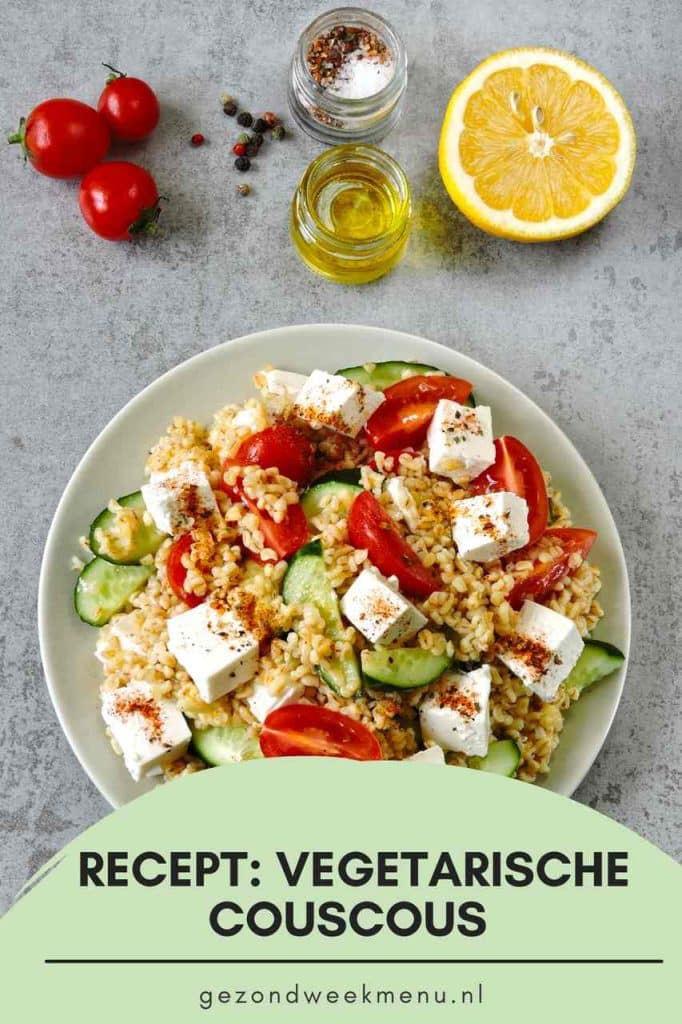 Vegetarische Couscous Met Feta En Groenten